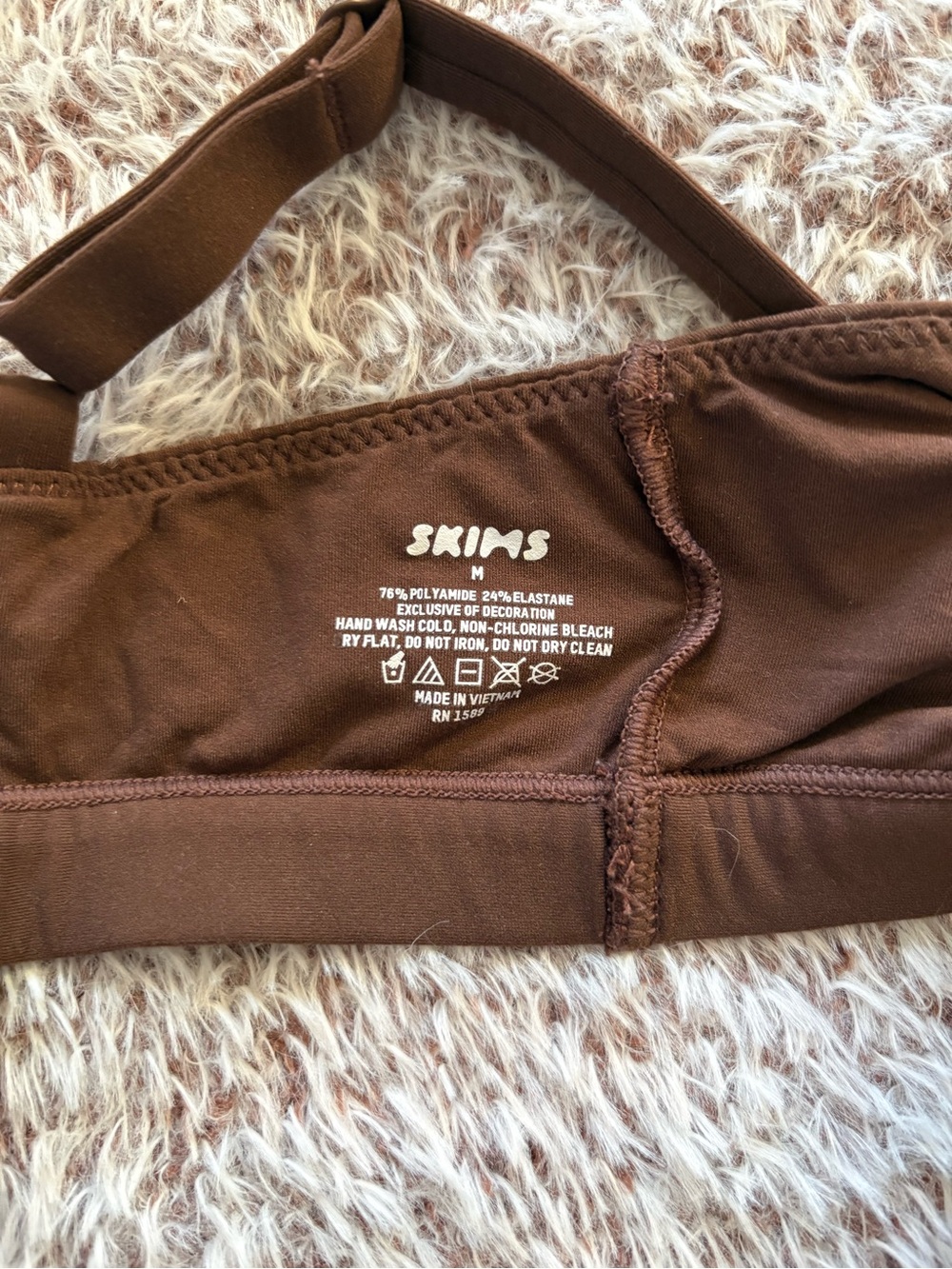 Skims Brown Wireless Bralette - Picture 3 of 3